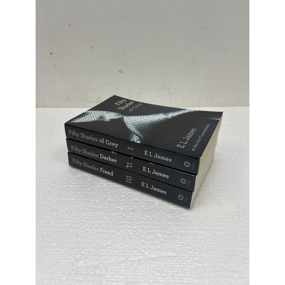 Fifty Shades Trilogy by E L James - Grey, Darker, Freed Paperback Book Set set